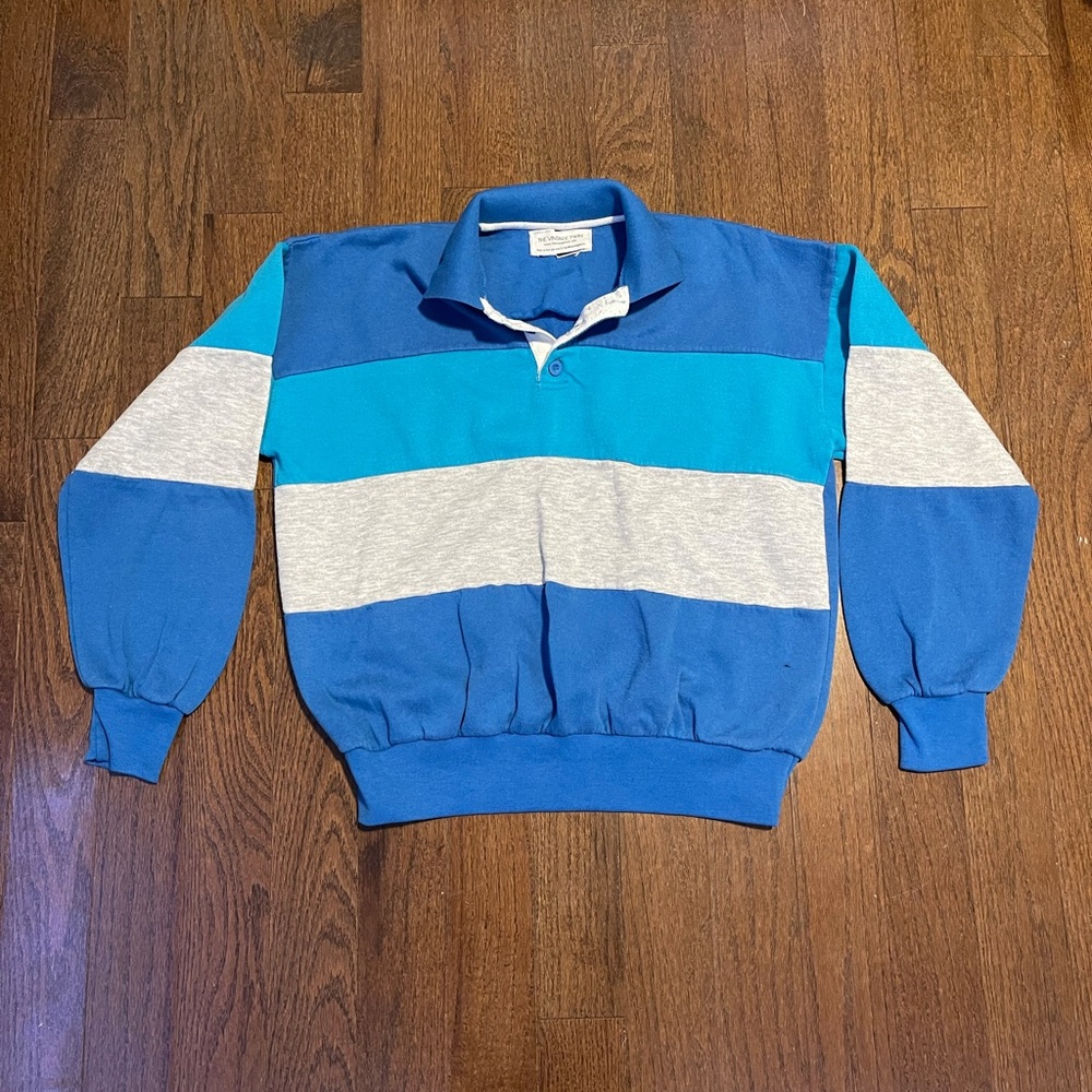 Vintage 80s Quarter-ButtonUp
